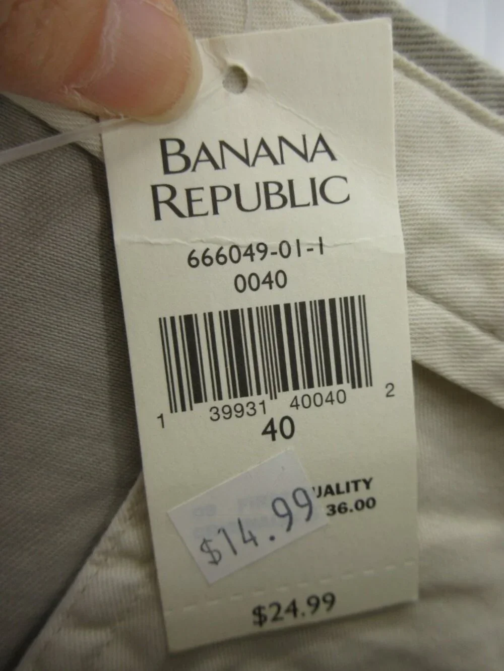 VGT Banana Republic Shorts 40 Khaki Chino Preppy Canvas 7